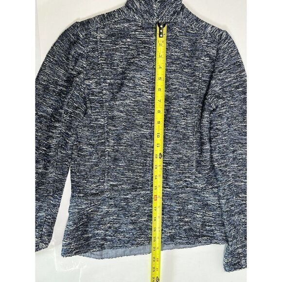 Vince Womens Blue Tweed Drape Neck Open Blazer Jacket Size XS - Picture 12 of 15